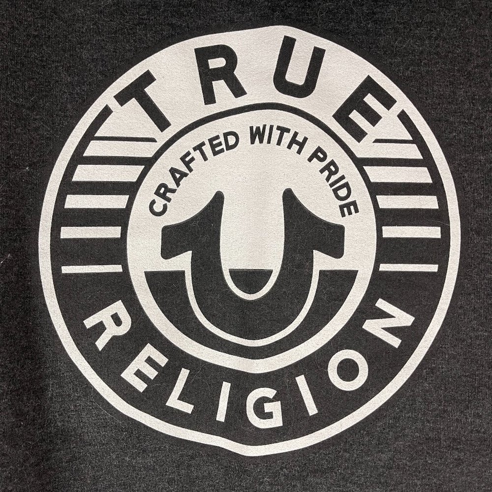 True Religion Hoodie Gray Sz L - Picture 8 of 9